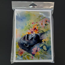 Load image into Gallery viewer, Gorilla Greeting Cards - Blank Note Cards – 8-Pack of Artist-Designed Cards with Envelopes