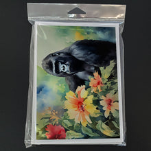 Load image into Gallery viewer, Gorilla Greeting Cards - Blank Note Cards – 8-Pack of Artist-Designed Cards with Envelopes