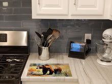 Load image into Gallery viewer, Grizzly Bear Glass Cutting Boards – Durable, Decorative Kitchen Art Large