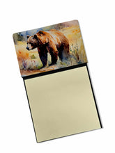 Load image into Gallery viewer, Grizzly Bear Sticky Note Holder- Refiilable Desk Accessory Note Pad