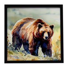 Load image into Gallery viewer, Grizzly Bear Framed Metal Print