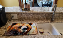 Load image into Gallery viewer, Grizzly Bear Dish Drying Mat
