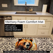 Load image into Gallery viewer, Grizzly Bear Memory Foam Kitchen Mat DAC2929RUG