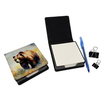 Load image into Gallery viewer, Grizzly Bear PU Leather Note Paper Holder