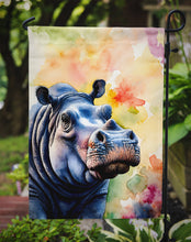 Load image into Gallery viewer, Hippopotamus Garden Flag – Outdoor Decorative Yard Flag