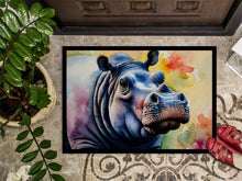 Load image into Gallery viewer, Hippopotamus Doormat - Large 24x36 – Indoor/Outdoor Floor Mat with Artistic Flair