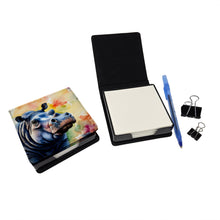 Load image into Gallery viewer, Hippopotamus PU Leather Note Paper Holder