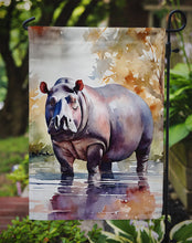 Load image into Gallery viewer, Hippopotamus Garden Flag – Outdoor Decorative Yard Flag