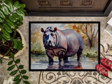 Load image into Gallery viewer, Hippopotamus Doormat - Large 24x36 – Indoor/Outdoor Floor Mat with Artistic Flair