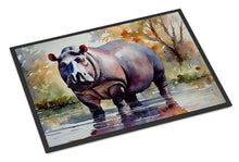 Load image into Gallery viewer, Hippopotamus Doormat - Large 24x36 – Indoor/Outdoor Floor Mat with Artistic Flair