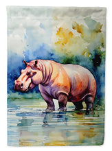 Load image into Gallery viewer, Hippopotamus Garden Flag – Outdoor Decorative Yard Flag