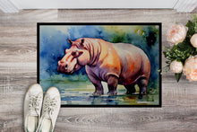 Load image into Gallery viewer, Hippopotamus Doormat - Large 24x36 – Indoor/Outdoor Floor Mat with Artistic Flair