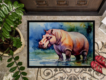 Load image into Gallery viewer, Hippopotamus Doormat - Large 24x36 – Indoor/Outdoor Floor Mat with Artistic Flair