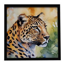 Load image into Gallery viewer, Leopard Framed Metal Print
