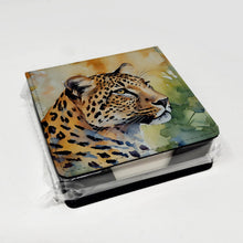 Load image into Gallery viewer, Leopard PU Leather Note Paper Holder
