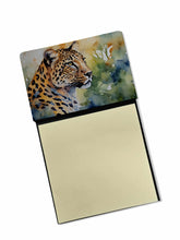 Load image into Gallery viewer, Leopard Sticky Note Holder- Refiilable Desk Accessory Note Pad