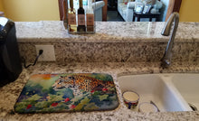 Load image into Gallery viewer, Leopard Dish Drying Mat