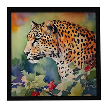 Load image into Gallery viewer, Leopard Framed Metal Print