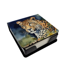 Load image into Gallery viewer, Leopard PU Leather Note Paper Holder