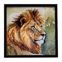 Load image into Gallery viewer, Lion Framed Metal Print