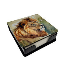 Load image into Gallery viewer, Lion PU Leather Note Paper Holder