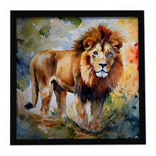 Load image into Gallery viewer, Lion Framed Metal Print
