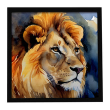 Load image into Gallery viewer, Lion Framed Metal Print
