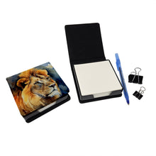Load image into Gallery viewer, Lion PU Leather Note Paper Holder