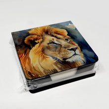 Load image into Gallery viewer, Lion PU Leather Note Paper Holder