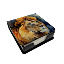 Load image into Gallery viewer, Lion PU Leather Note Paper Holder
