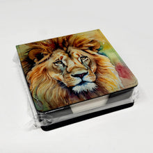 Load image into Gallery viewer, Lion PU Leather Note Paper Holder
