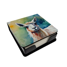Load image into Gallery viewer, Llama PU Leather Note Paper Holder