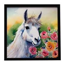 Load image into Gallery viewer, Llama Framed Metal Print