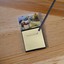 Load image into Gallery viewer, Llama Sticky Note Holder- Refiilable Desk Accessory Note Pad