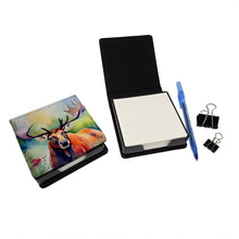 Load image into Gallery viewer, Moose PU Leather Note Paper Holder