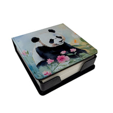 Load image into Gallery viewer, Panda PU Leather Note Paper Holder