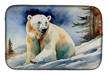 Load image into Gallery viewer, Polar Bear Dish Drying Mat
