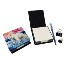 Load image into Gallery viewer, Polar Bear PU Leather Note Paper Holder