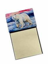 Load image into Gallery viewer, Polar Bear Sticky Note Holder- Refiilable Desk Accessory Note Pad