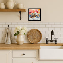 Load image into Gallery viewer, Polar Bear Framed Metal Print