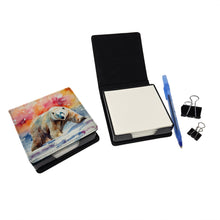 Load image into Gallery viewer, Polar Bear PU Leather Note Paper Holder