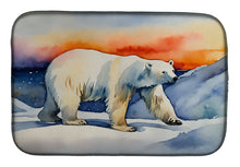 Load image into Gallery viewer, Polar Bear Dish Drying Mat