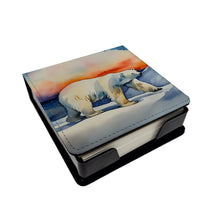 Load image into Gallery viewer, Polar Bear PU Leather Note Paper Holder