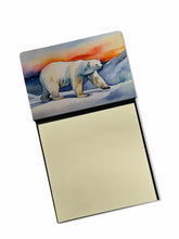 Load image into Gallery viewer, Polar Bear Sticky Note Holder- Refiilable Desk Accessory Note Pad