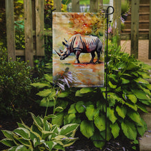 Load image into Gallery viewer, Rhinoceros Garden Flag – Outdoor Decorative Yard Flag