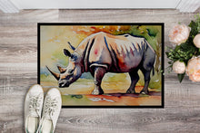 Load image into Gallery viewer, Rhinoceros Doormat - Large 24x36 – Indoor/Outdoor Floor Mat with Artistic Flair