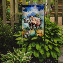 Load image into Gallery viewer, Rhinoceros Garden Flag – Outdoor Decorative Yard Flag