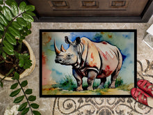 Load image into Gallery viewer, Rhinoceros Doormat - Large 24x36 – Indoor/Outdoor Floor Mat with Artistic Flair