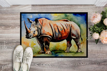 Load image into Gallery viewer, Rhinoceros Doormat - Large 24x36 – Indoor/Outdoor Floor Mat with Artistic Flair
