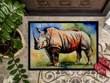 Load image into Gallery viewer, Rhinoceros Doormat - Large 24x36 – Indoor/Outdoor Floor Mat with Artistic Flair